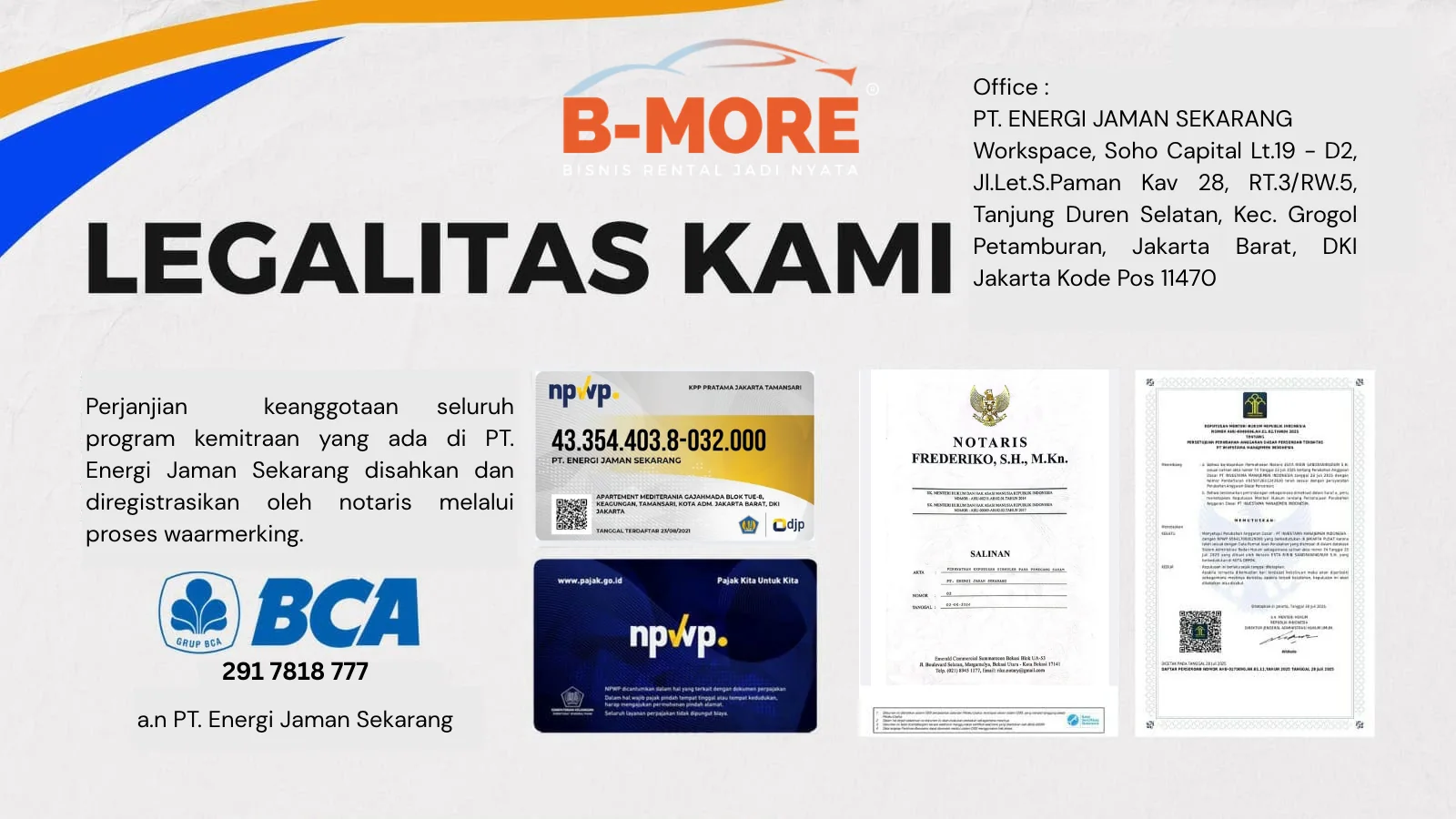 Legalitas dan keamanan Bmore Media